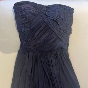 STUNNING, never worn J Mendal Navy Strapless Gown.